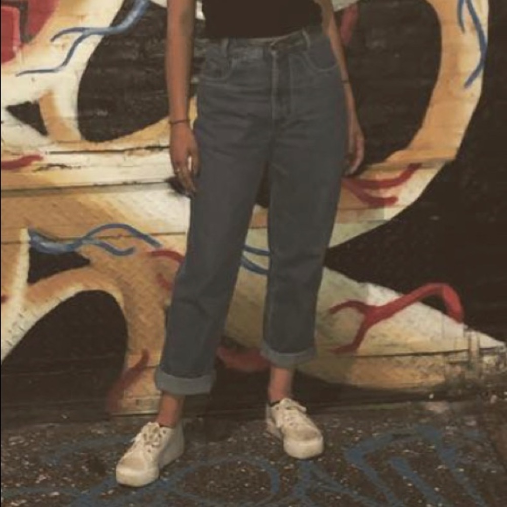 High waisted jeans